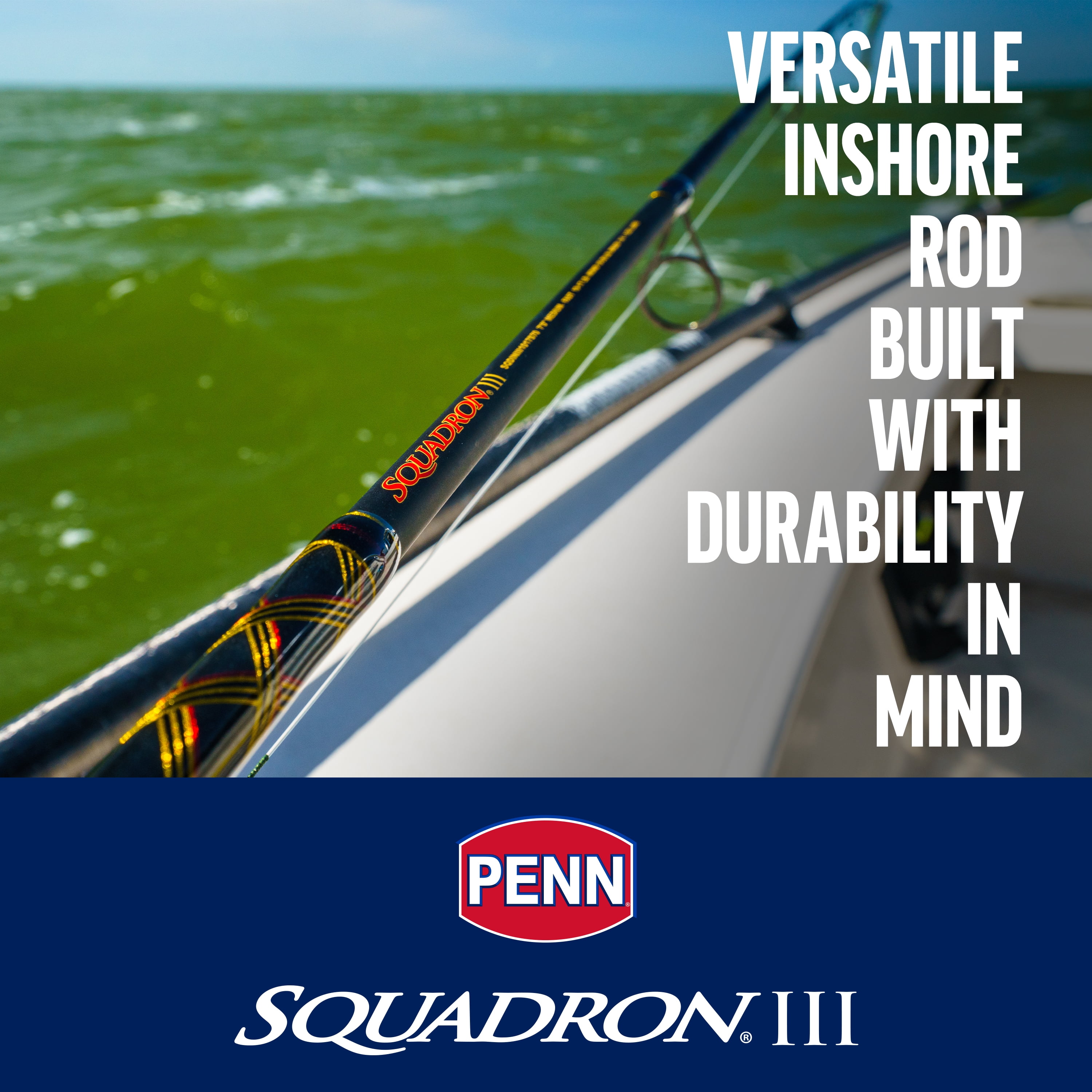 PENN Squadron® III Inshore Spinning Rod, 7' Medium Light Fishing Rod