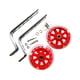 thumbnail image 4 of 2 ruedas de entrenamiento para bicicleta para niños, soporte para bicicleta, ruedas traseras. rojo, 4 of 8