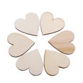 thumbnail image 1 of Wood Color Heart Craft, Heart Shape, Heart Ornament, Polished For Embellishments Decoupage Scrap Booking For Card, 1 of 6