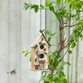 thumbnail image 2 of Jemeni 15" H Distressed Metal Birdhouses for Outdoors Hanging, 2 of 7