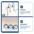 thumbnail image 3 of KAKOWELY Guirnalda de cuentas de madera con borlas para decoración de pared de madera oceánica, decoración del hogar, 3 of 5