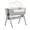 Grey, variant on Dream On Me Lotus Bassinet and Bedside Sleeper in Brown, Lightweight, Carry Bag Included