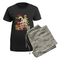 thumbnail image 5 of CafePress - Ho Ho Ho Copy Women's Dark Pajamas - Women's Short Sleeve Print T-Shirt and Pants Dark Cotton Pajama Set, 5 of 7