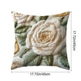 thumbnail image 2 of Tyidzon Embroidered Throw Pillow Cover - 18x18 Inches Short Lint Pillowcase Decorative Cushion Cover for Couch, Sofa, Bed Home Decor, 2 of 6