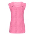 thumbnail image 4 of Babysbule Women's Solid Color Camisole Sleeveless T-Shirt Loose Fit Casual Tank Top Comfortable Lightweight Round-Neck, 4 of 4