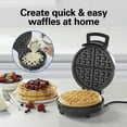 thumbnail image 3 of Hamilton Beach Belgian Waffle Maker with Nonstick Plates, Waffle Iron with Compact Storage, Stainless Steel, 3 of 12