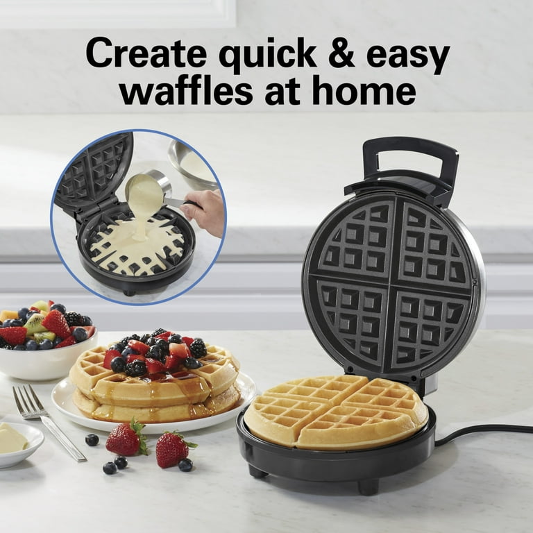 Hamilton Beach Compact Belgian Waffle Maker with Adjustable