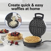 Hamilton Beach Belgian Waffle Maker with Nonstick Plates, Waffle Iron with Compact Storage, Stainless Steel