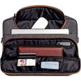 thumbnail image 4 of DOMISO 10",13",14",156",17" Inch Multi-Functional Laptop Sleeve Business Briefcase Waterproof Messenger Shoulder Bag GRAY 15.6-inch, 4 of 5