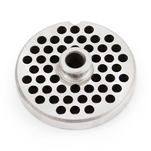The Sausage Maker - #10/12 Stainless Steel Meat Grinder Plate with Hub (1/4"")