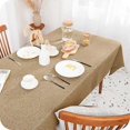 thumbnail image 5 of Lin foncé - Rectangular linen tablecloth in stain-resistant decor style, 5 of 5