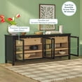 thumbnail image 3 of Harlow EZ Assembly™ Modern Sideboard with Drawers, Black, 3 of 13