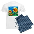 thumbnail image 6 of CafePress - Sunflowers Painting Pajamas - Men's Light Loose Fit Cotton Pajama Set, 6 of 7