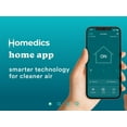 thumbnail image 3 of Homedics Wi-Fi Enabled Smart Air Purifier, 1005 Sq. Ft of Coverage/Hour. True HEPA Filtration, Activated Carbon Filter, Pre-filter, Reduces Bacteria, Virus, Mold, Odors, Medium Rooms, AP-T100GY-WMT, 3 of 23