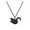 Black, variant on Womems Fashion Peace Pigeon Origami dove Chain Bird Pendant Necklace Jewelry-Gold