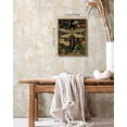 thumbnail image 4 of Drsoum Vintage Dragonflies and Flowers Canvas Prints Home Decor Painting Picture Bedroom Wall Art Bathroom Living room 11x14in Brown Framed, 4 of 7