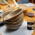 thumbnail image 6 of Lexa Bamboo Salad Bowl Set, 8 Inch x 4, Black Bamboo, 6 of 13
