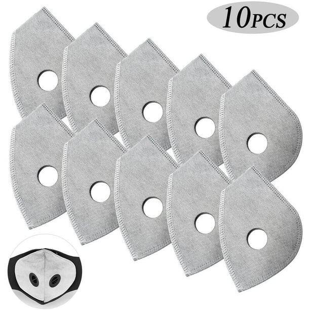 Repuestos de filtros para mascarillas antipolvo, uso universal para la mayoría de las mascarillas, filtros de carbón auténticos, eficiencia de filtración de grado militar, accesorios para mascarillas