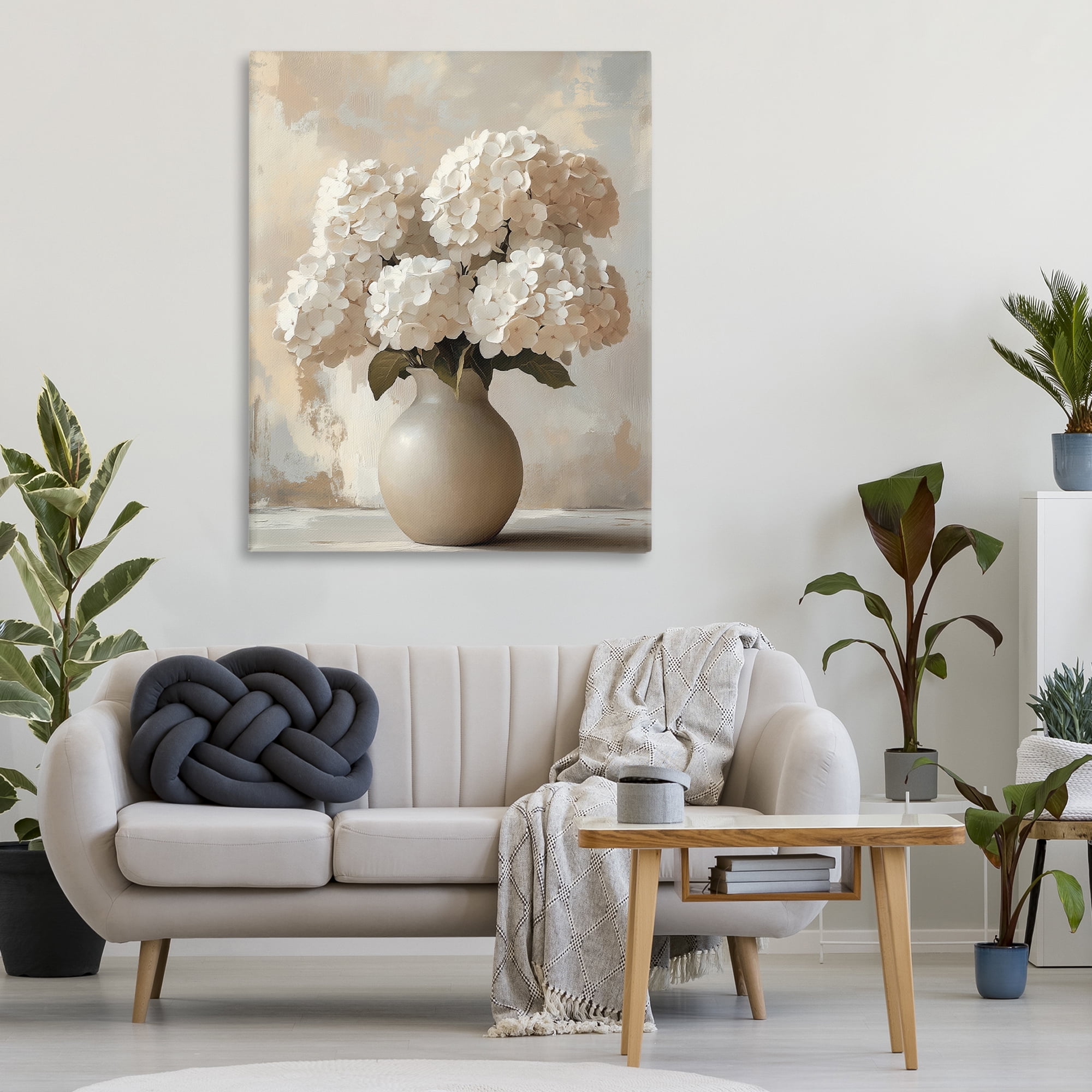 Stupell Industries Vase of Hydrangeas in Bloom Canvas Wall Art, design by LSR Design Studio