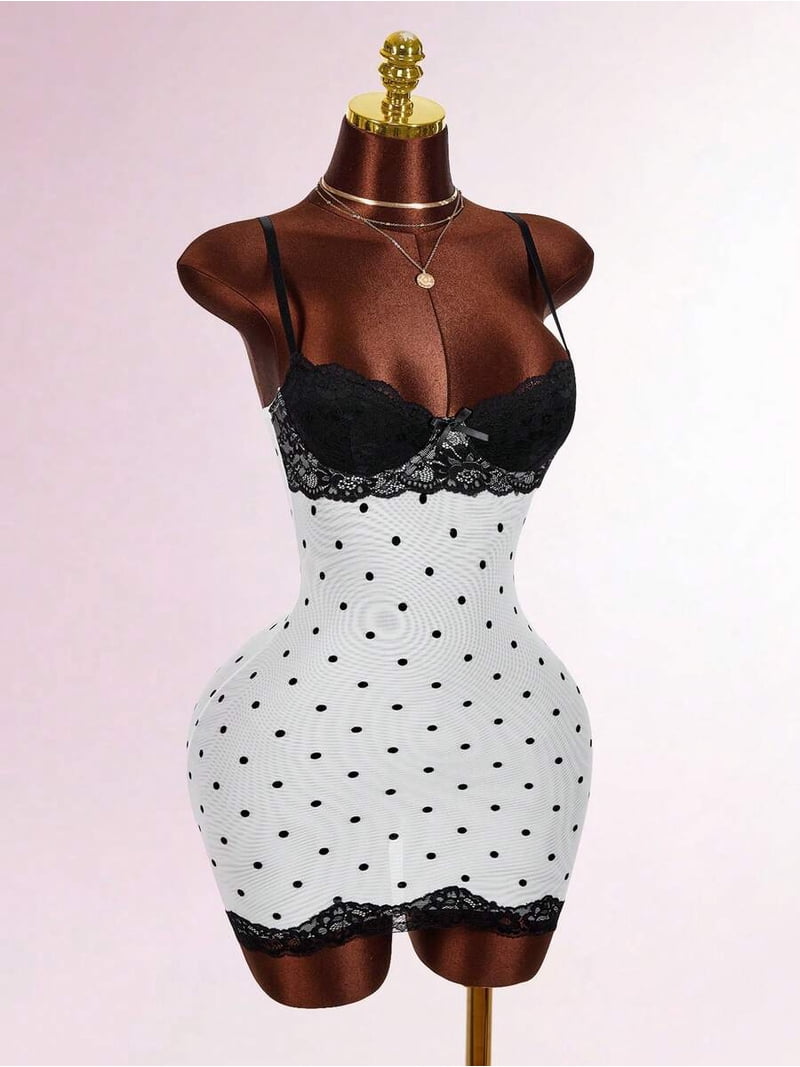 Lace Cup Detail Tropical Floral Mesh Bodycon Mini Dress, Party Dress