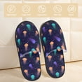 thumbnail image 2 of Balery Sea Jellyfish Pantuflas de Casa de Felpa Silenciosas con Diseño Estampado, Zapatillas Cómodas Antideslizantes de Algodón para Interior-Medium, 2 of 8
