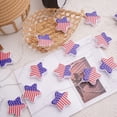 thumbnail image 7 of Star Flag String Lights 150-500cm, Independence Day Patriotic LED Decoration, Red White Blue Multi Length Options, Plastic Durable Waterproof for 4th of July, Indoor Outdoor Memorial Day Decor, 7 of 7