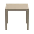 thumbnail image 2 of Siesta ISP164-DVR 31 in. Ares Resin Square Dining Table  Dove Gray, 2 of 4