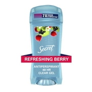 Secret Fresh Antiperspirant Deodorant Clear Gel, Berry, 2.6 oz