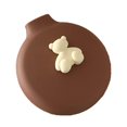 thumbnail image 2 of Travel Cushion Hairbrush Round Shaped Bear Decor Portable Folding Comb with Mirror coffee Color, 2 of 5