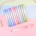 thumbnail image 3 of 4 Pcs Kawaii Color Makers Writing Drawing Cute Macaron Brush Pens Lettering Paint Graffiti School Art Supplies Stationery Purple Taro puree, 3 of 6