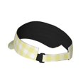 thumbnail image 3 of Bingfone Adjustable Empty Top Sun Visor for Women and Men-Lemon Yellow Checkboard, 3 of 8