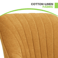 thumbnail image 6 of Magshion Cotton-linen Accent Chair, Single Modern Upholstered Single Sofa Armchair, for Living Room, Yellow, 6 of 10