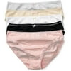 Secret Treasures - Stretch Cotton Hi-Cut Brief Panties, 5-Pack