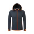 thumbnail image 1 of Ropa de pesca informal con cremallera para hombre Secado rápido Escudo anti-UV Chaqueta de pesca de tela de rendimiento Camisa de manga larga Tops - M gris Sunnimix Camisas de pesca impermeables, 1 of 8
