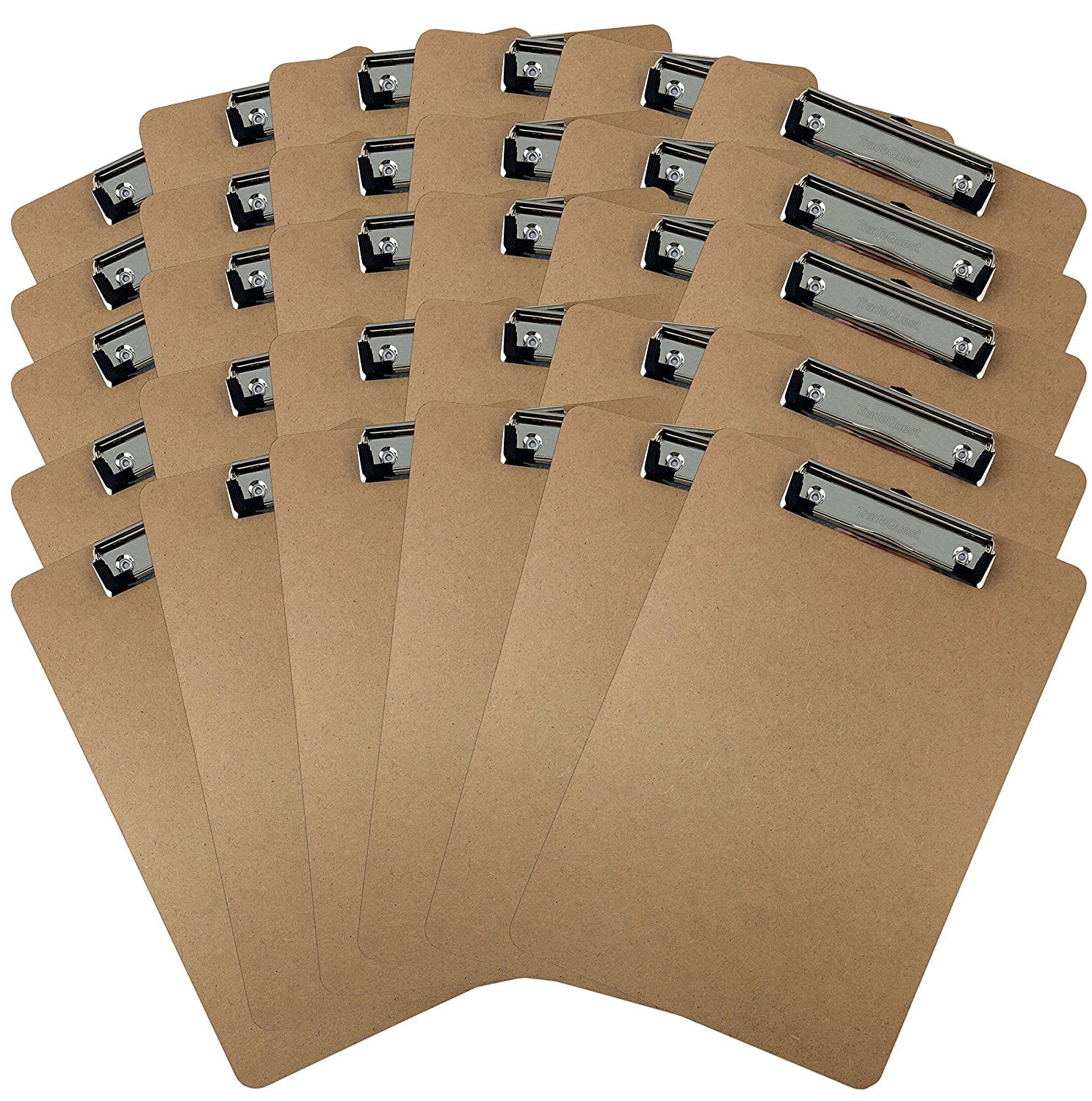 12-Pack Basics Hardboard Clipboard