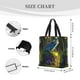 thumbnail image 3 of Easygdp Cute Blue Frog Bolsa Tote para Mujer, Bolso de Hombro para Trabajo, Playa, Viajes, Compras y Supermercado, 3 of 7