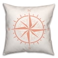 thumbnail image 2 of Creative Products Compass Coral 18x18 Spun Poly Pillow, 2 of 3