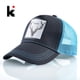 thumbnail image 2 of Gorras de béisbol de malla Snapback para hombres y mujeres, sombrero de béisbol de moda con parche de Animal, malla transpirable, sombreros de visera de camionero de Hip Hop Fivean unisex, 2 of 2