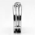 thumbnail image 4 of Rhodium Brass Ring with AAA Grade CZ in Clear for Women Clear Stone Color Style 3W027 Size 8, 4 of 5