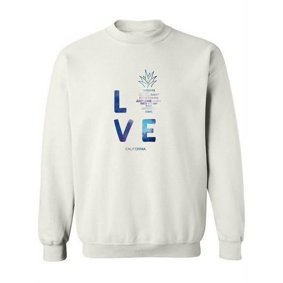 Pineapple Love Sweatshirt Women -SPIdeals Designs, Female Large