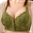 thumbnail image 2 of GUACER Womens Plus Size Bra Front Closure Elegant Lace Wirefree Bralette, Breathable Full Coverage Support Bra, 2 of 9