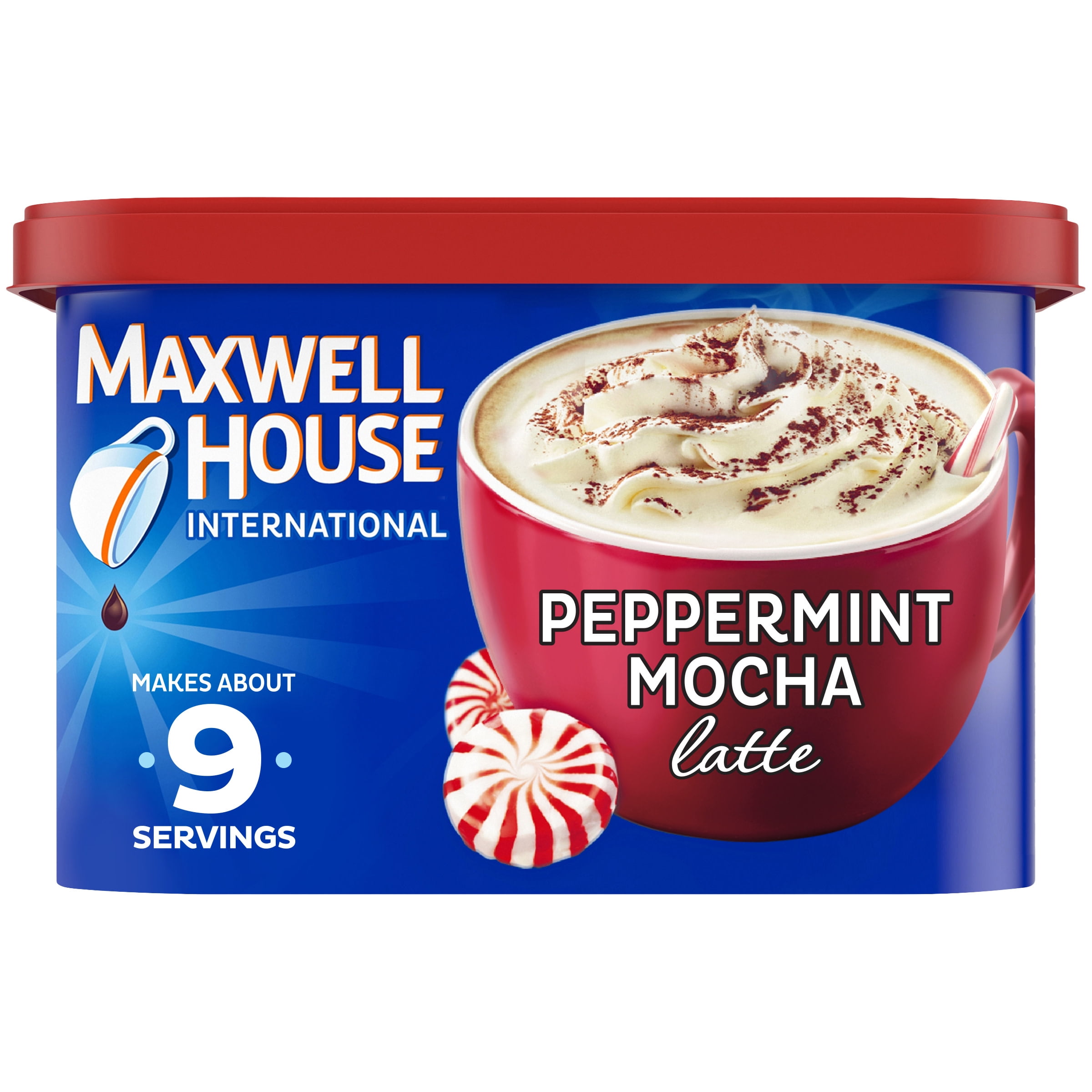 Maxwell House International Peppermint Mocha Latte CaféStyle Instant
