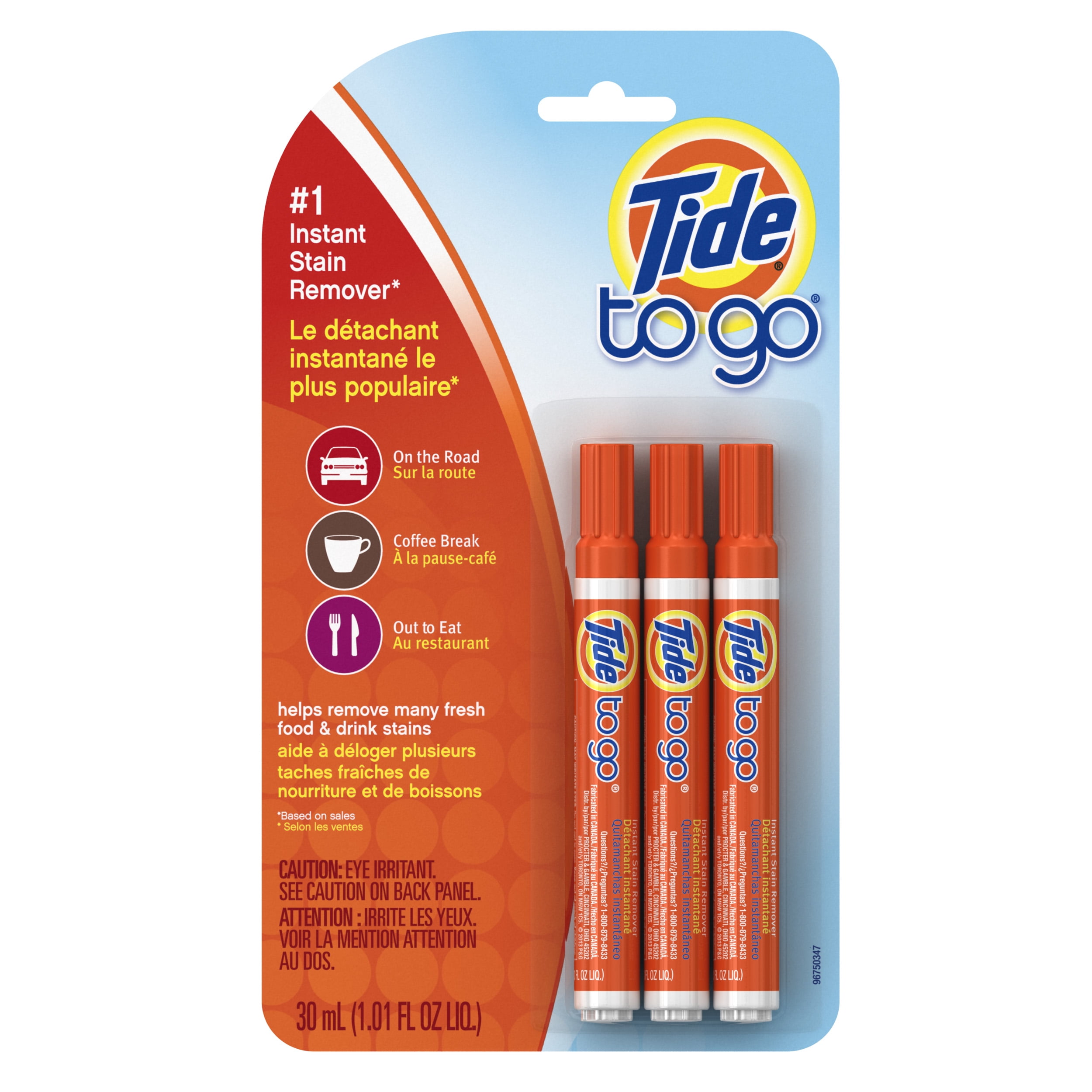 Tide-To-Go Instant Stain Removing Pen, 3 Count Pack
