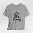 thumbnail image 4 of Jesus is King Crown Unisex T-Shirt: Graffiti Crown, Christian Faith Apparel, 4 of 4