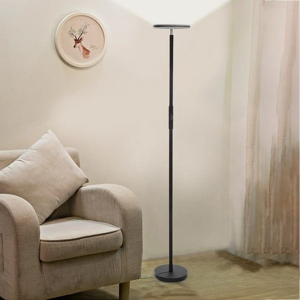Sunyuan Floor Lamp Modern Dimmable Led Super Bright Lamps Tall Standing Pole Light With Remote For Living Room Bed Home Office Black Com Sunyuan Floor Lamp Modern Dimmable Led, Brightest Floor Lamp Available