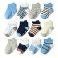 thumbnail image 2 of Caqnni Kids Socks 12 Pairs Novelty Crazy Crew Socks for Toddler Boys Girls 1-7 Years Old Fun Mid Cut Socks Children Gift Children's Gift All Seasons SOFT & COZY Indoor&Outdoor Wear,5-7 Years, 2 of 3