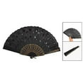 thumbnail image 2 of 1 Pcs Frame Embroidery Floral Detail Folding Hand Fan & 1 Pcs Main Roller Brush Robot Vacuum Cleaner Parts Brushes, 2 of 7