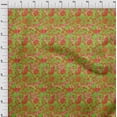 thumbnail image 3 of oneOone Cotton Poplin Twill Green Fabric Batik Sewing Craft Projects Fabric Prints By Yard 56 Inch Wide - S2, 3 of 4