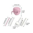 thumbnail image 3 of Kitchen Utensil Set 10 Piece Set Baby Complementary Food Grinding Bowl Manual Grinder Multifunctional Set for Baby and Children's Fruit and Food Preparation and Complementary Food Kitchen Supplies, 3 of 4