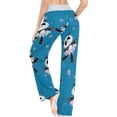 thumbnail image 5 of FREEAMG Women Pajama Pants Lounge Pants Long Stretch Comfy Sleepwear Pandas Ballerinas Dance, 5 of 7
